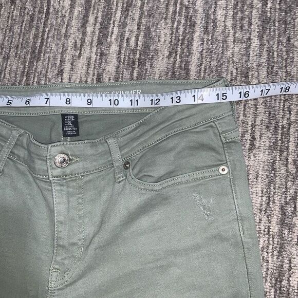 Gap Women's Size 6/28R Moss Green Distressed Leggings Jeggings Skimmer Cheville - Picture 5 of 8